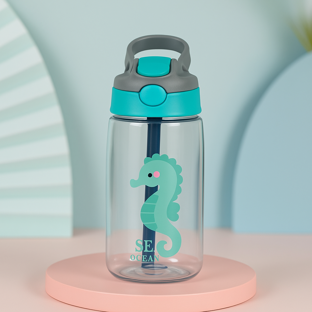 Kids Sippy Cup with Straw & Handle