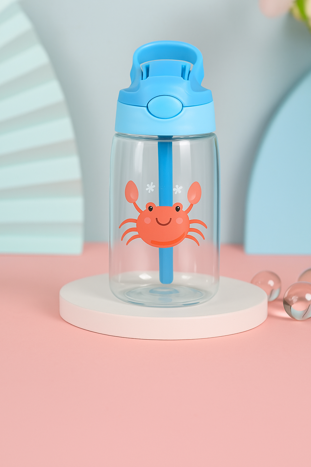 Kids Sippy Cup with Straw & Handle