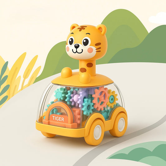 Animal Action Car Press, Go & Play!