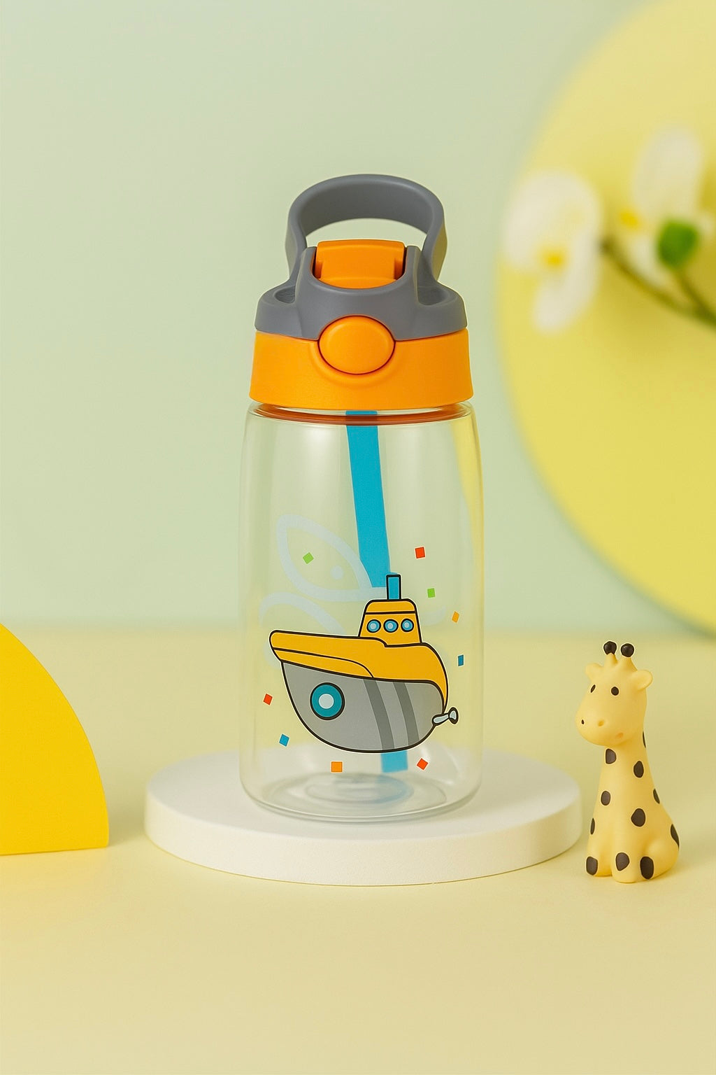 Kids Sippy Cup with Straw & Handle