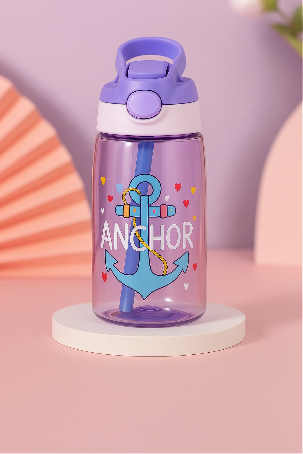 Kids Sippy Cup with Straw & Handle