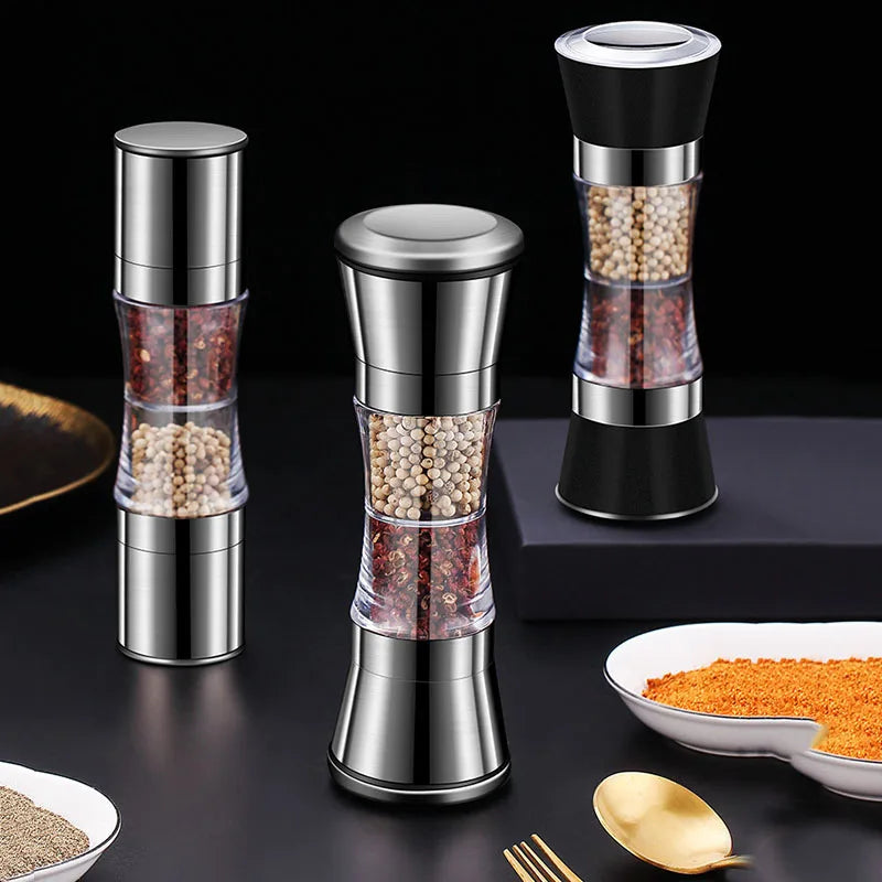 Dual-Head Pepper & Spice Grinder