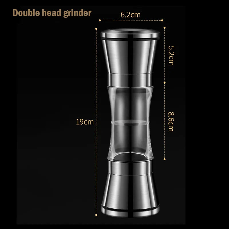 Dual-Head Pepper & Spice Grinder