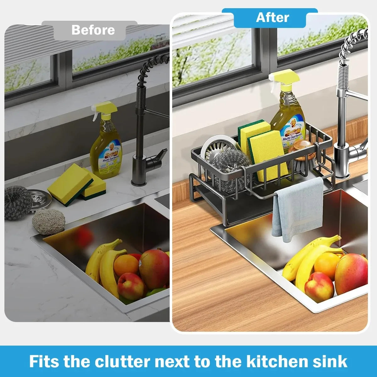 Kitchen Sink Drain Organiser